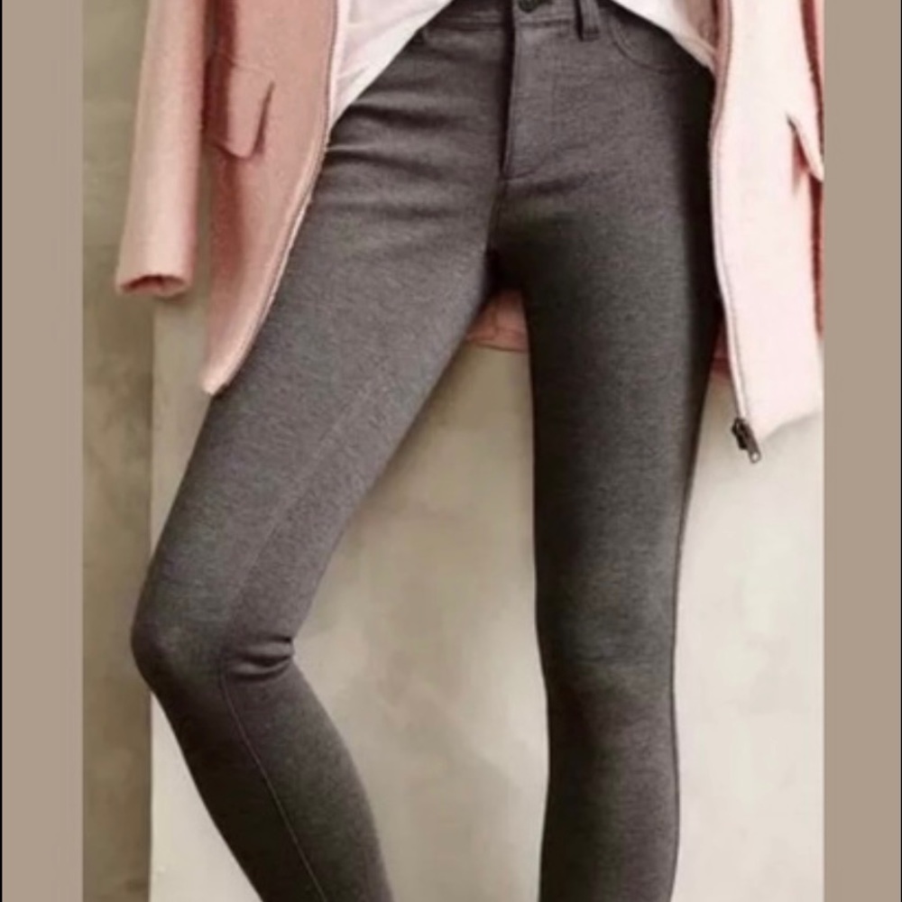 🆕 NWT Anthro - Gray Pilcro & The Letterpress Serif Fit Thick Stretch Legging